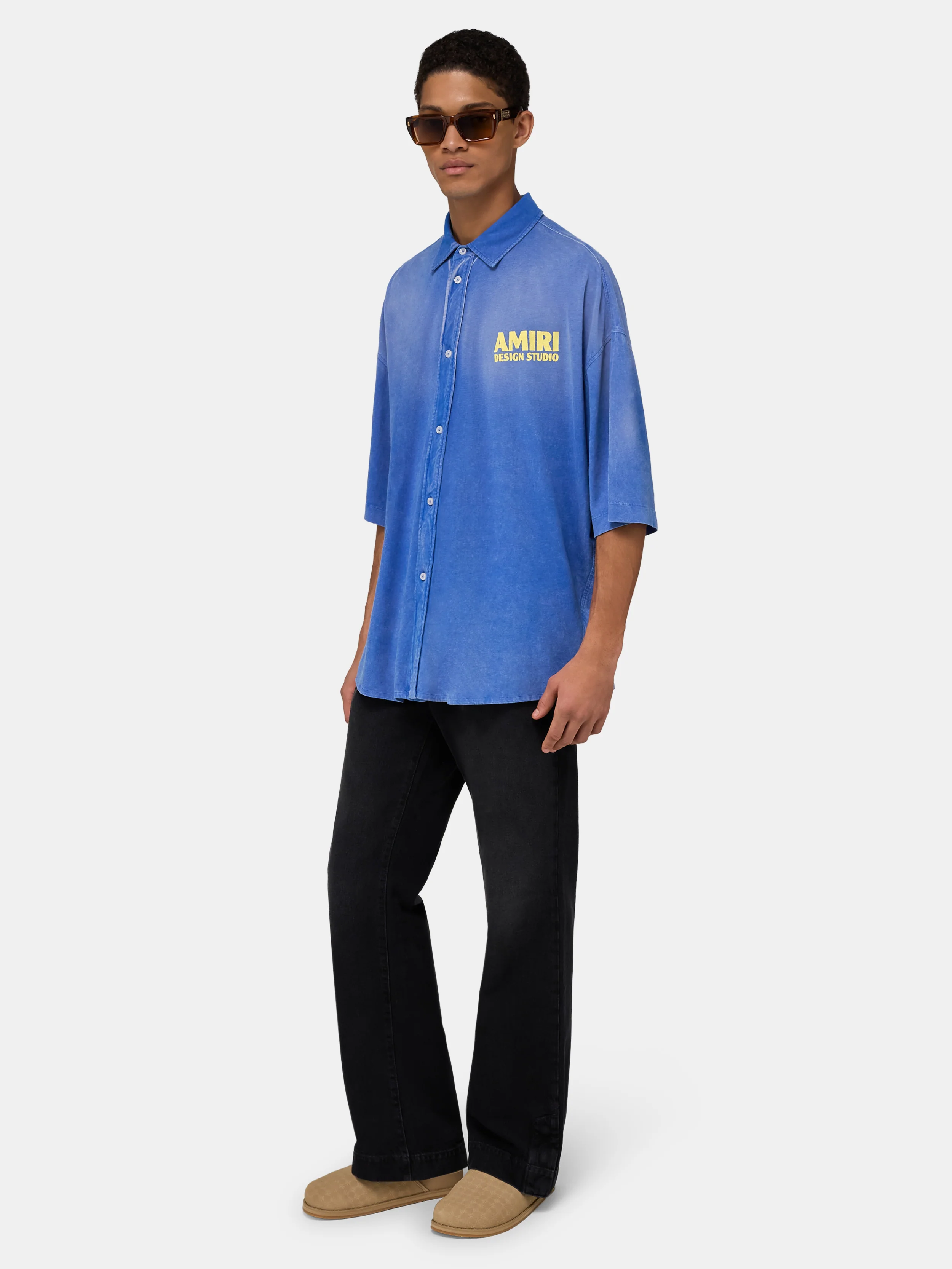 AMIRI 1994 CAMP SHIRT - Sapphire - Image 3