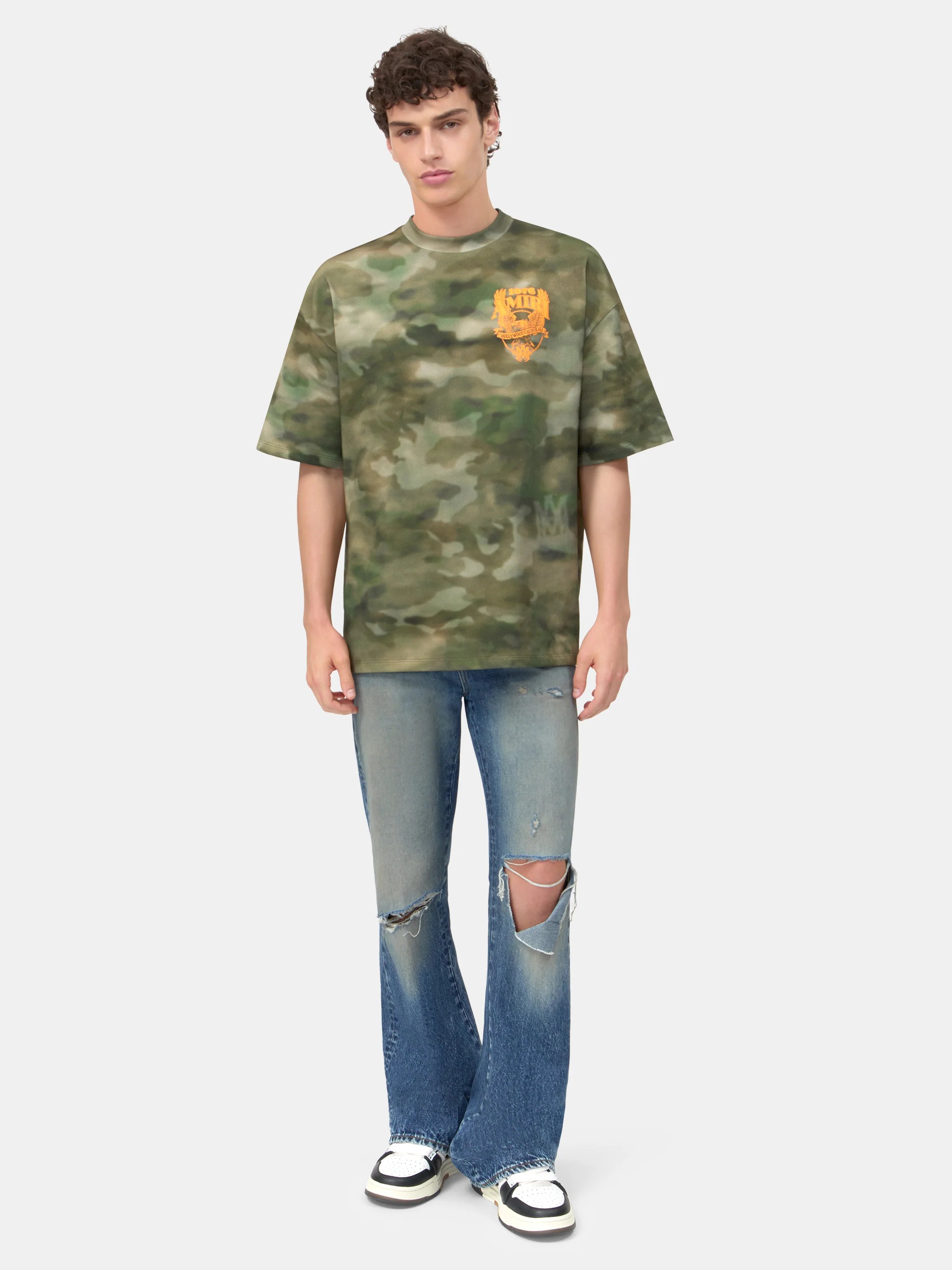 AMIRI EAGLE OVERSIZED TEE - Camo - Image 2