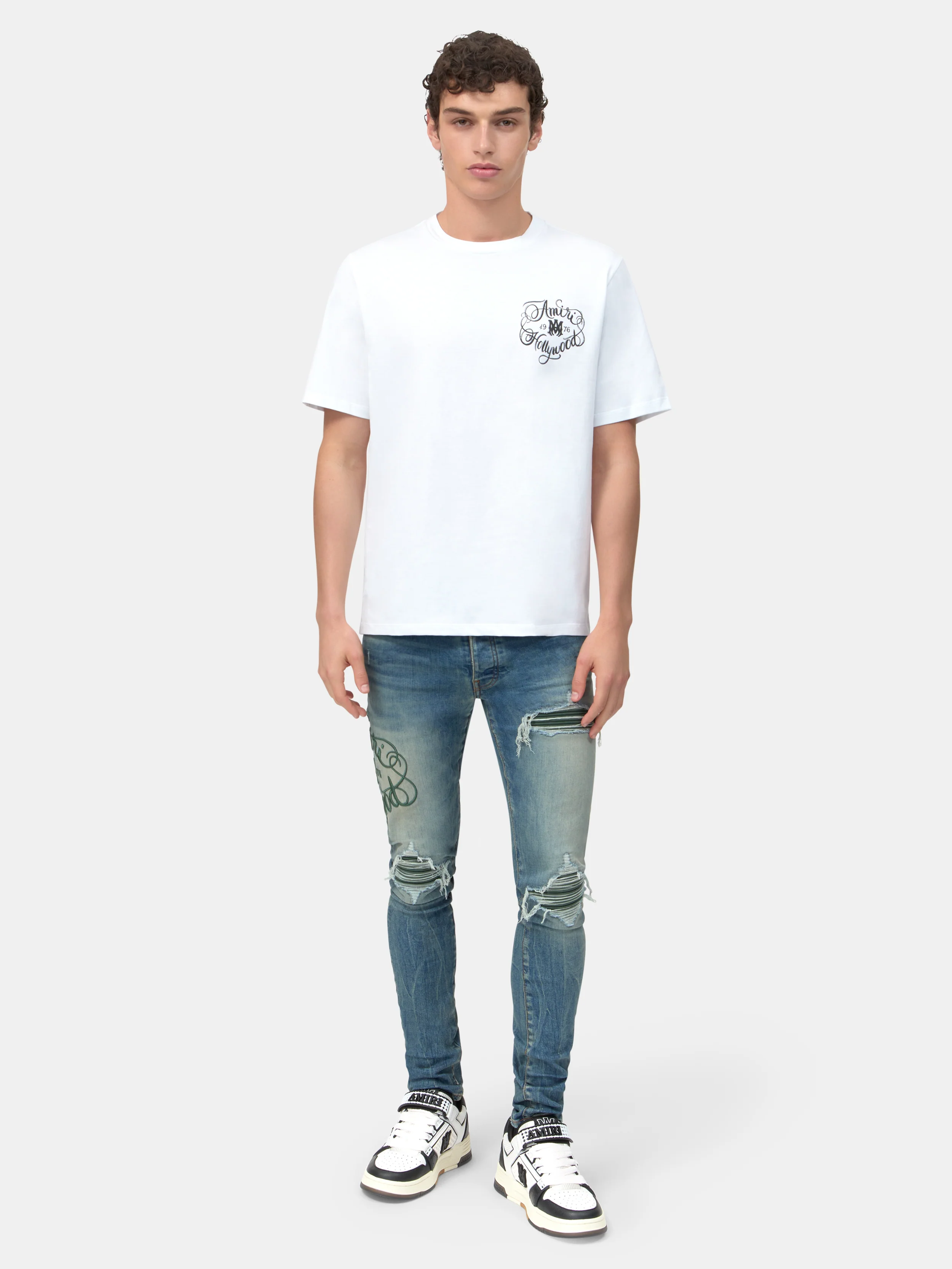 AMIRI HOLLYWOOD TEE - White - Image 2