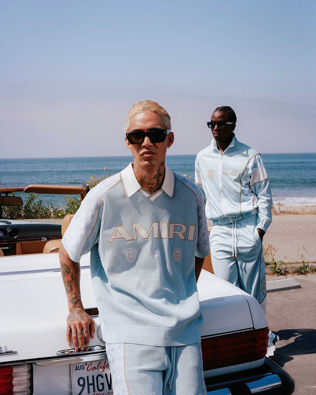 AMIRI SPORT MESH JERSEY - Sky - Image 5