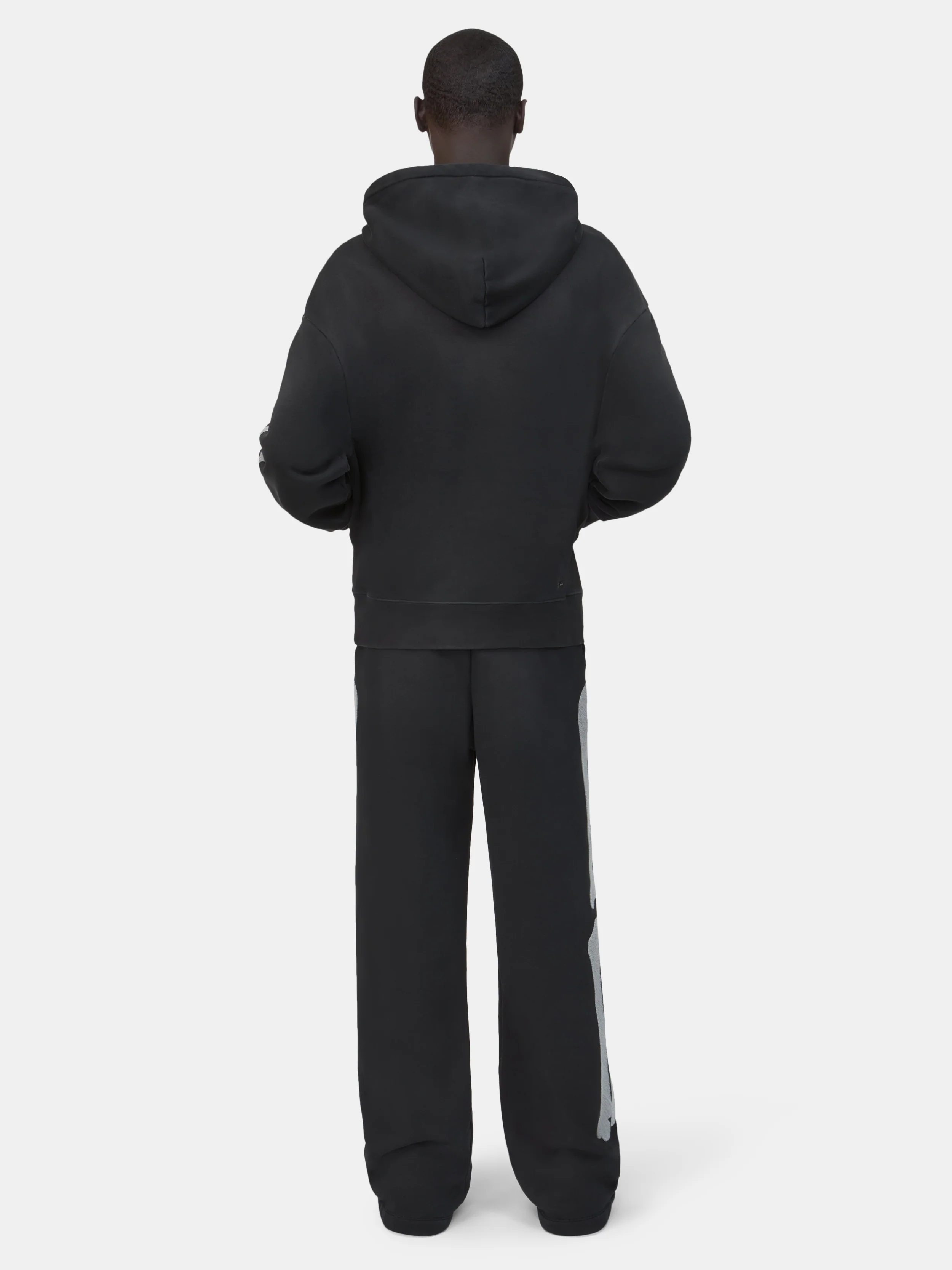 BONES OVERSIZED HOODIE - Black - Image 4