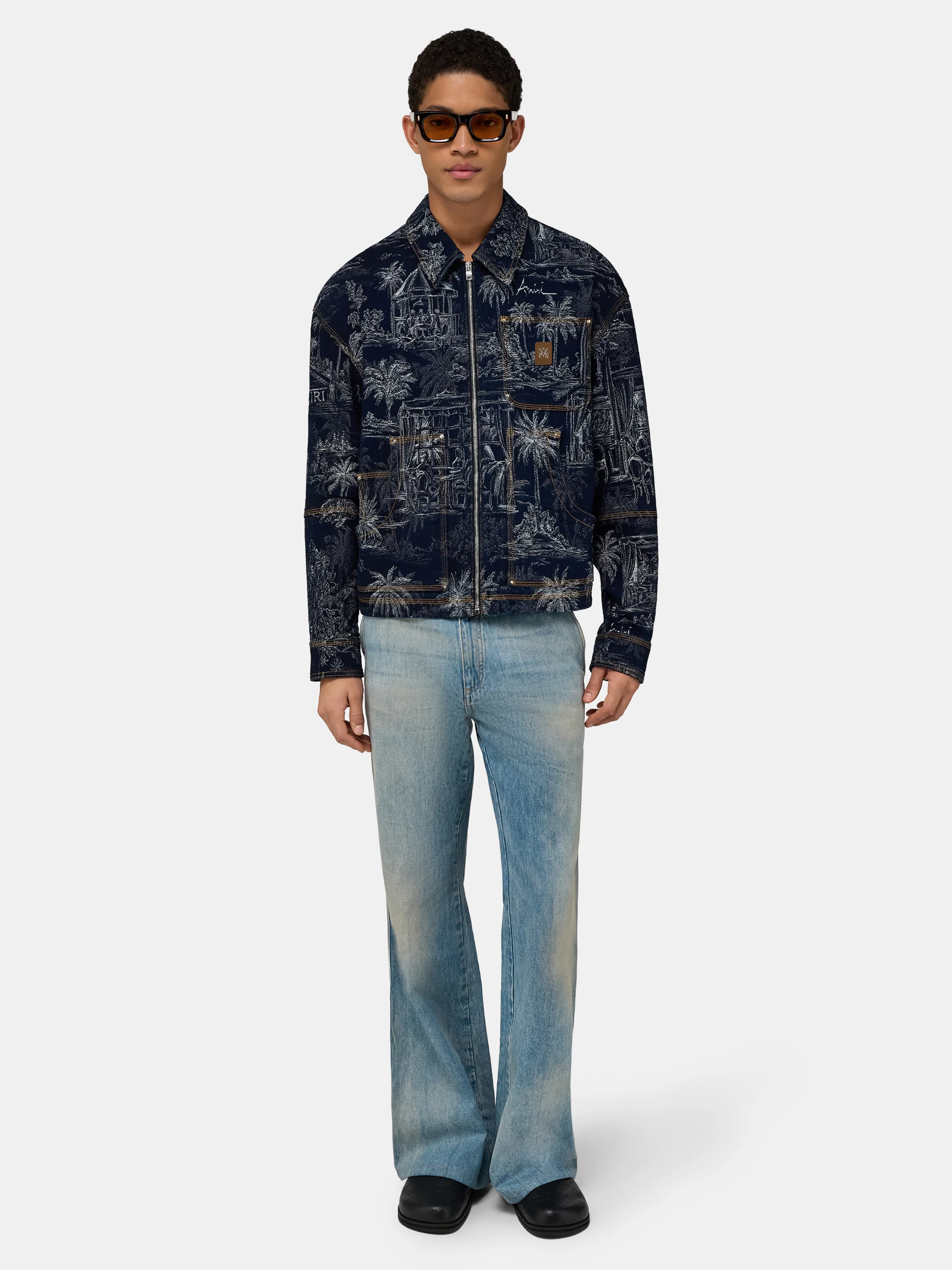 CHATEAU PALMS JACQUARD JACKET - Indigo - Image 2