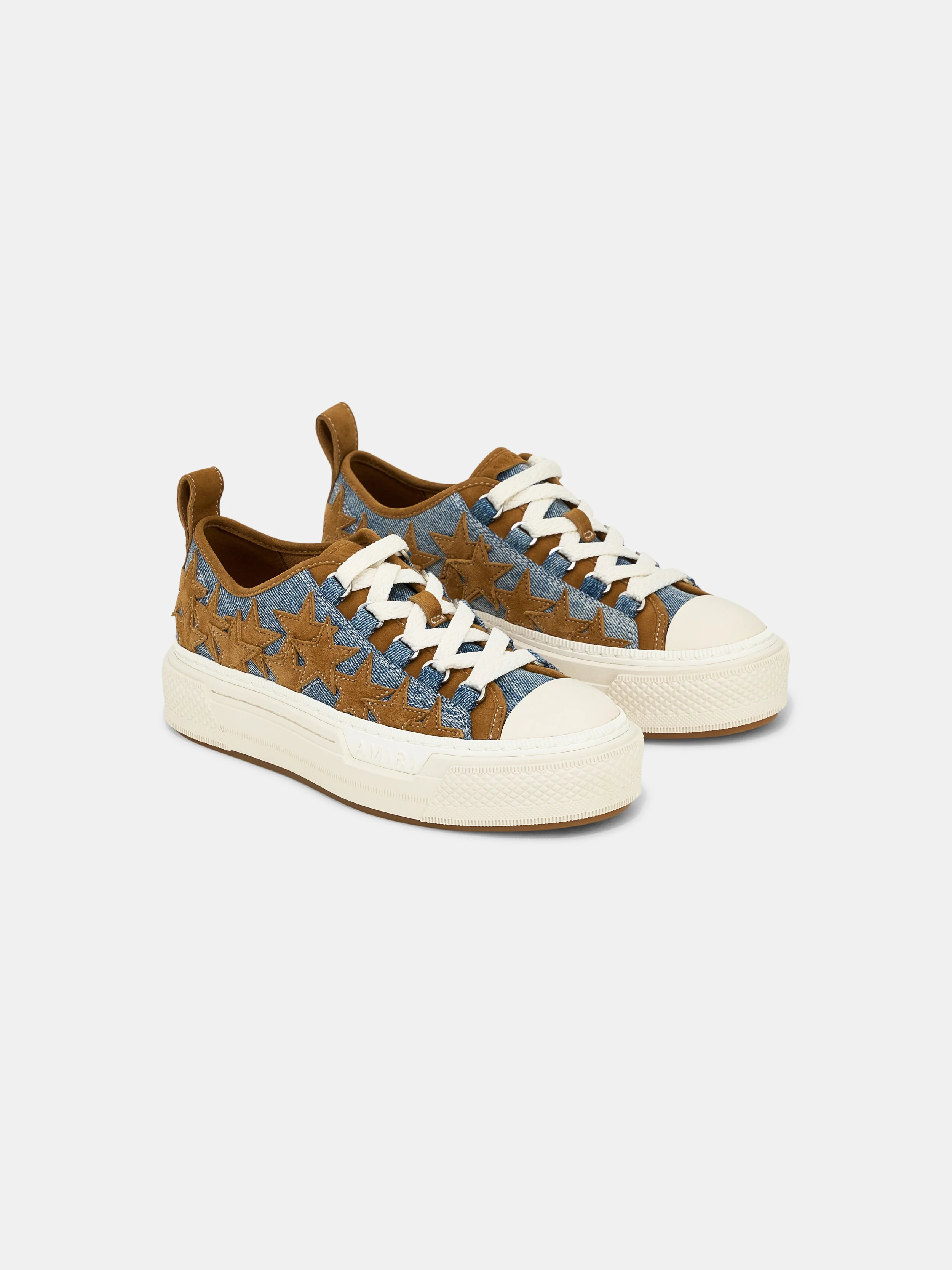 WOMEN - WOMEN'S DENIM STARS COURT LOW - Yellow - Image 2