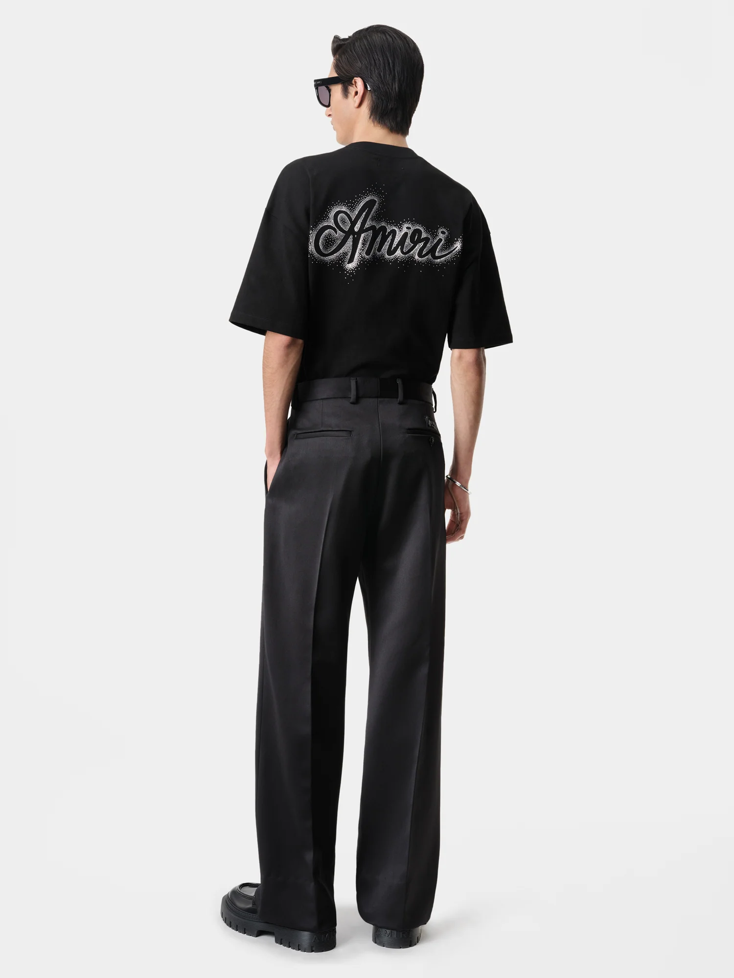 DOUBLE PLEATED PANT - Black - Image 5