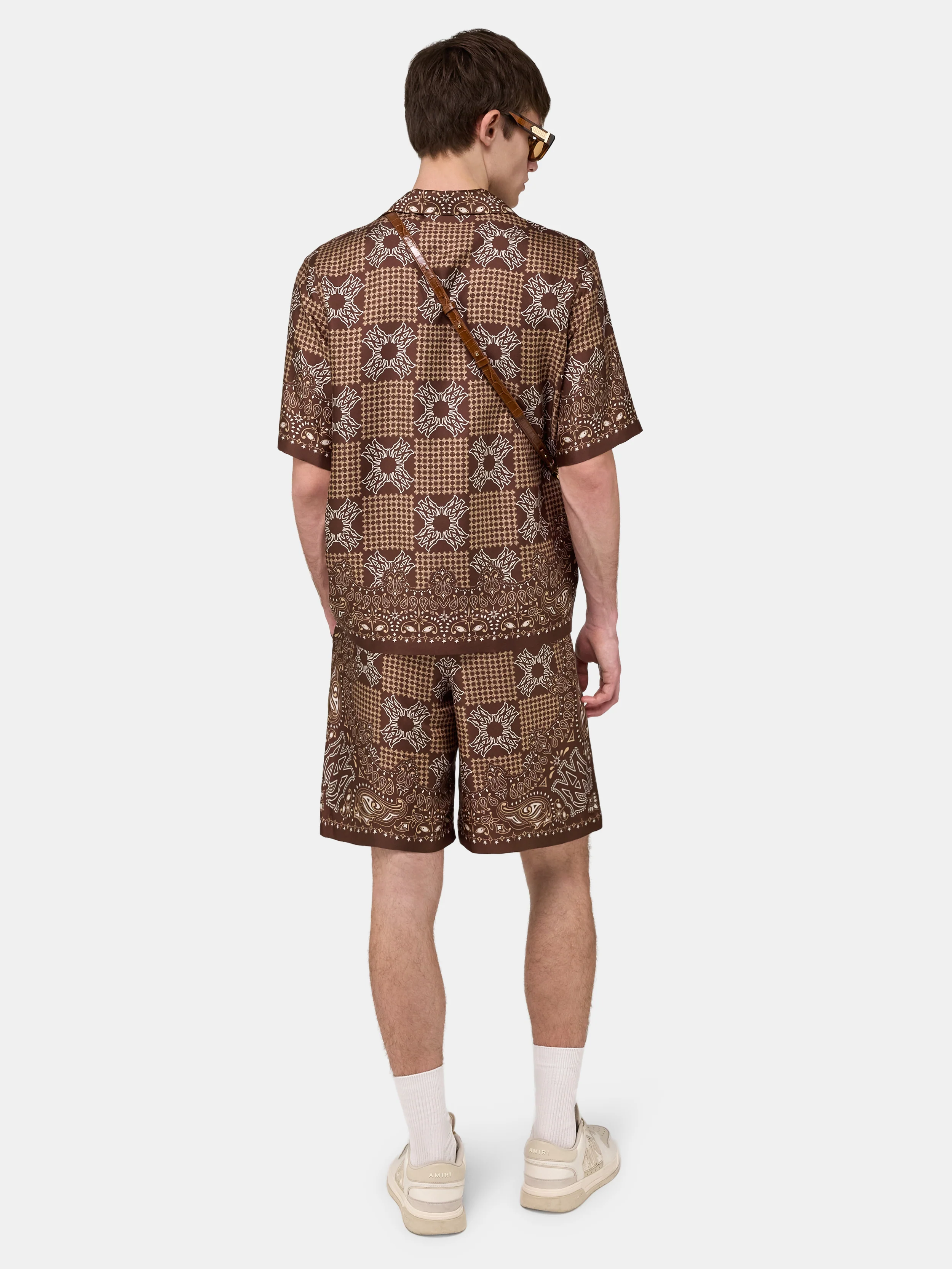 MA CHECK SHORT - Tobacco - Image 4
