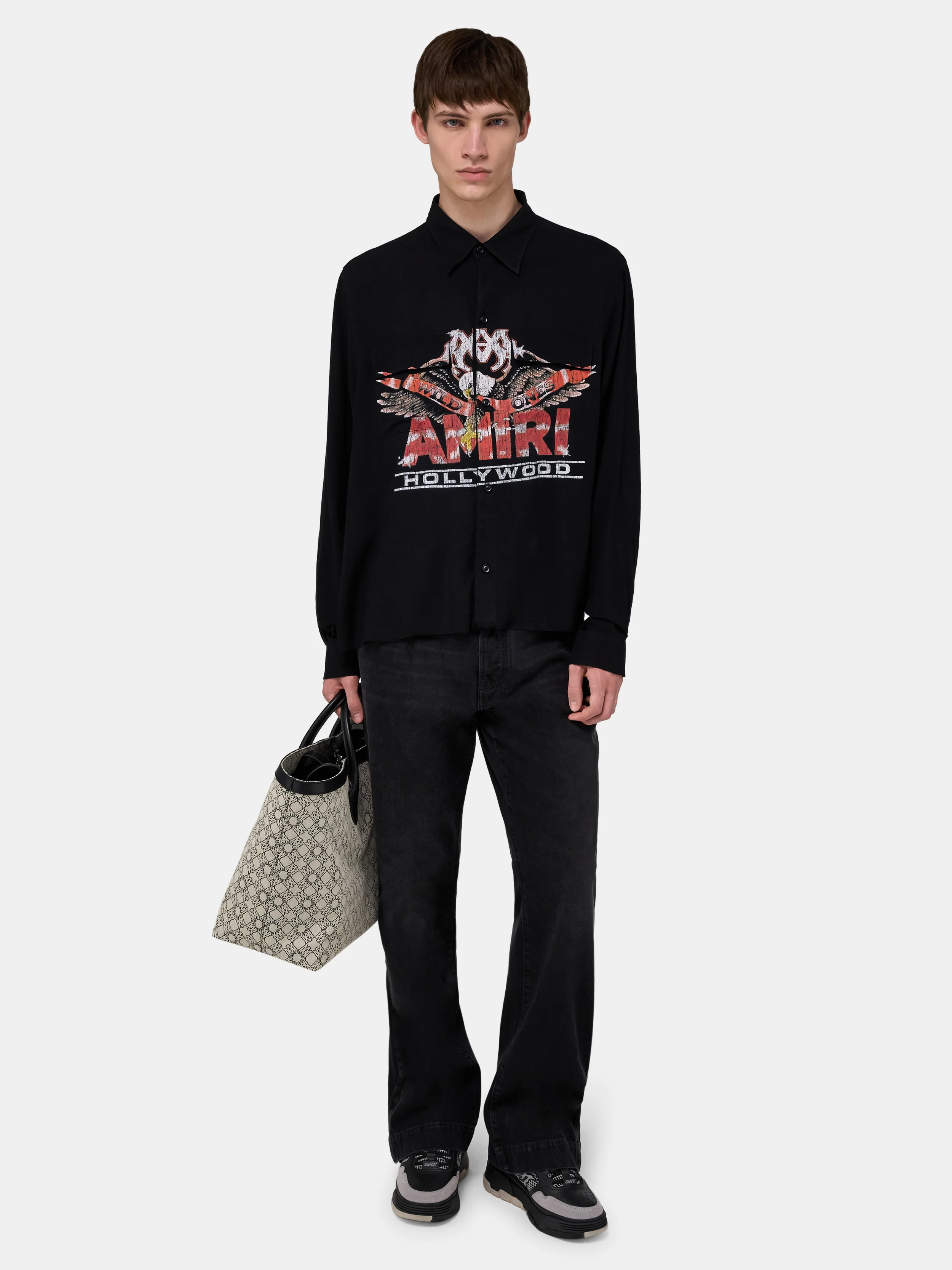 MA EAGLE LONG SLEEVE SHIRT - Black - Image 2
