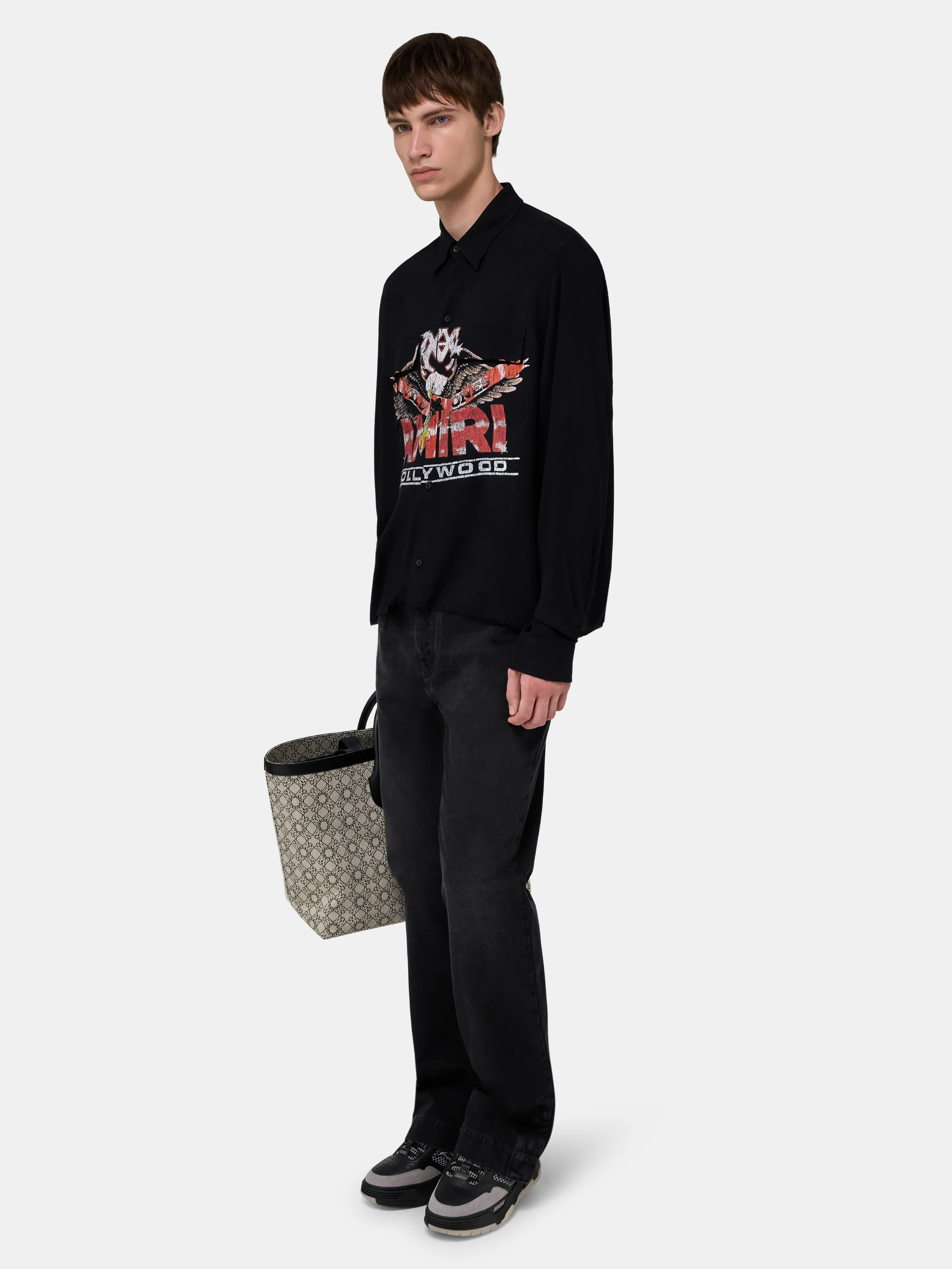 MA EAGLE LONG SLEEVE SHIRT - Black - Image 3