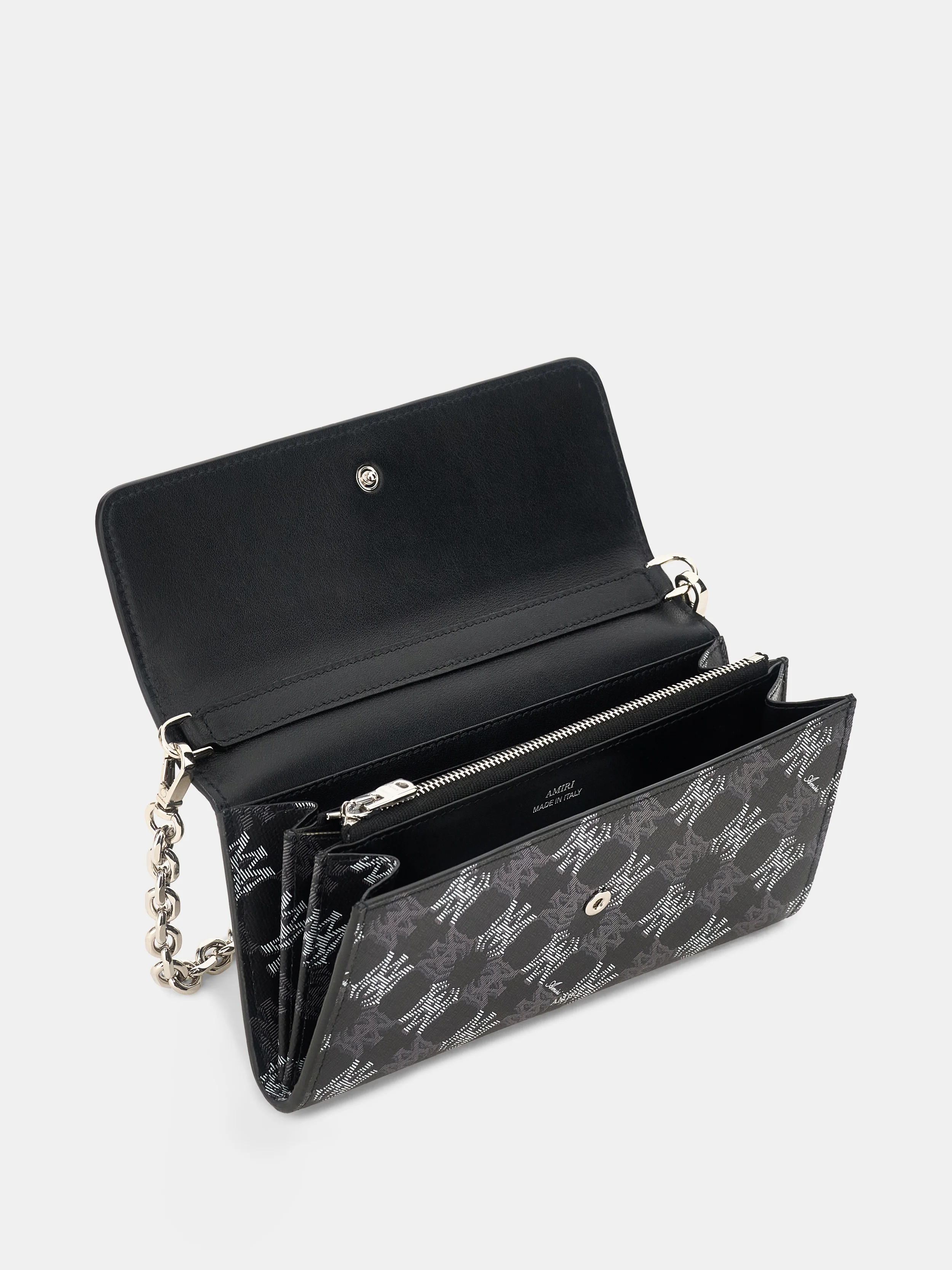 WOMEN - WOMEN'S MA QUAD CANVAS WALLET ON CHAIN - Black - Image 3
