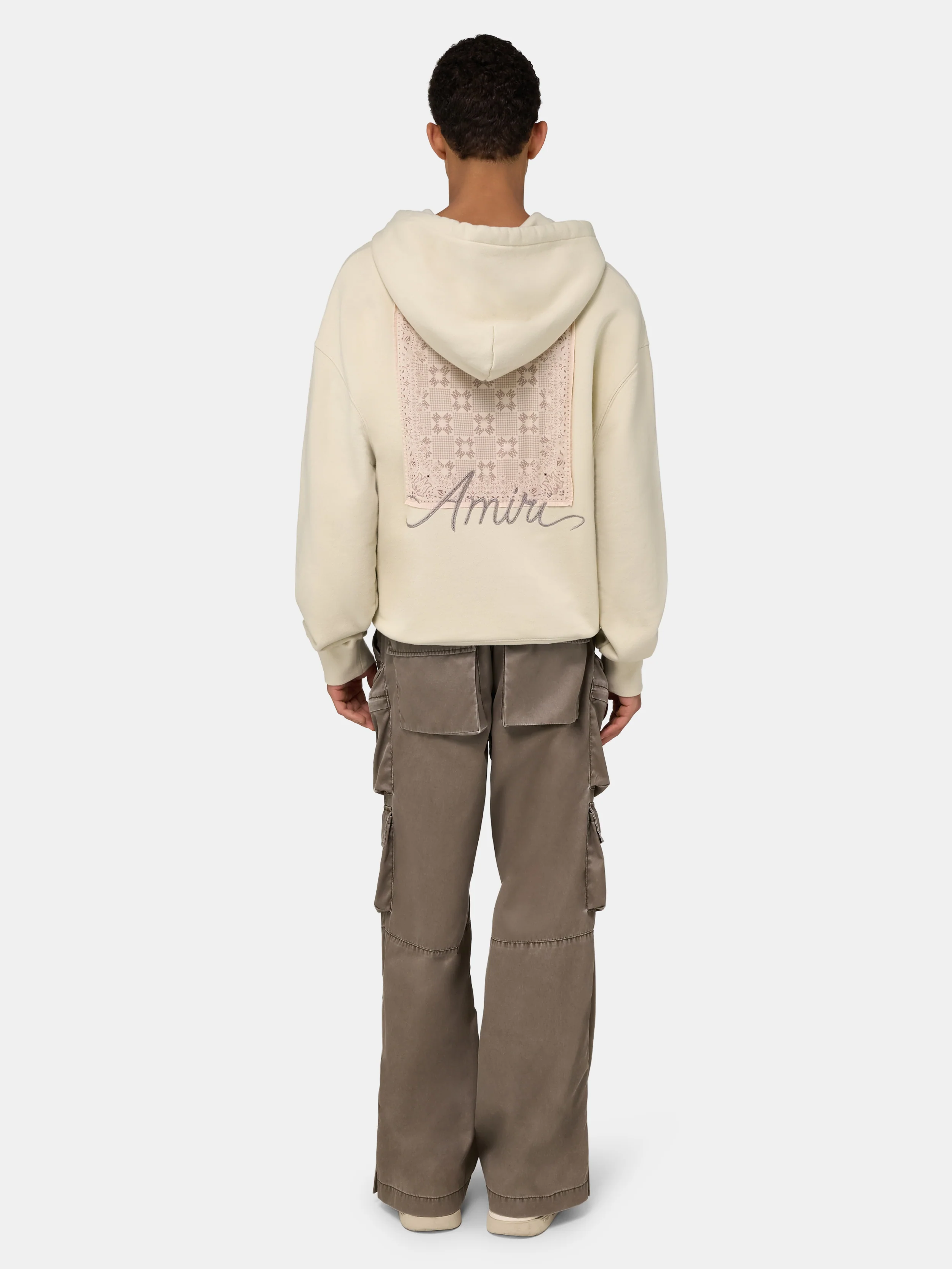 MA QUAD CHECKERBOARD HOODIE - Alabaster - Image 4