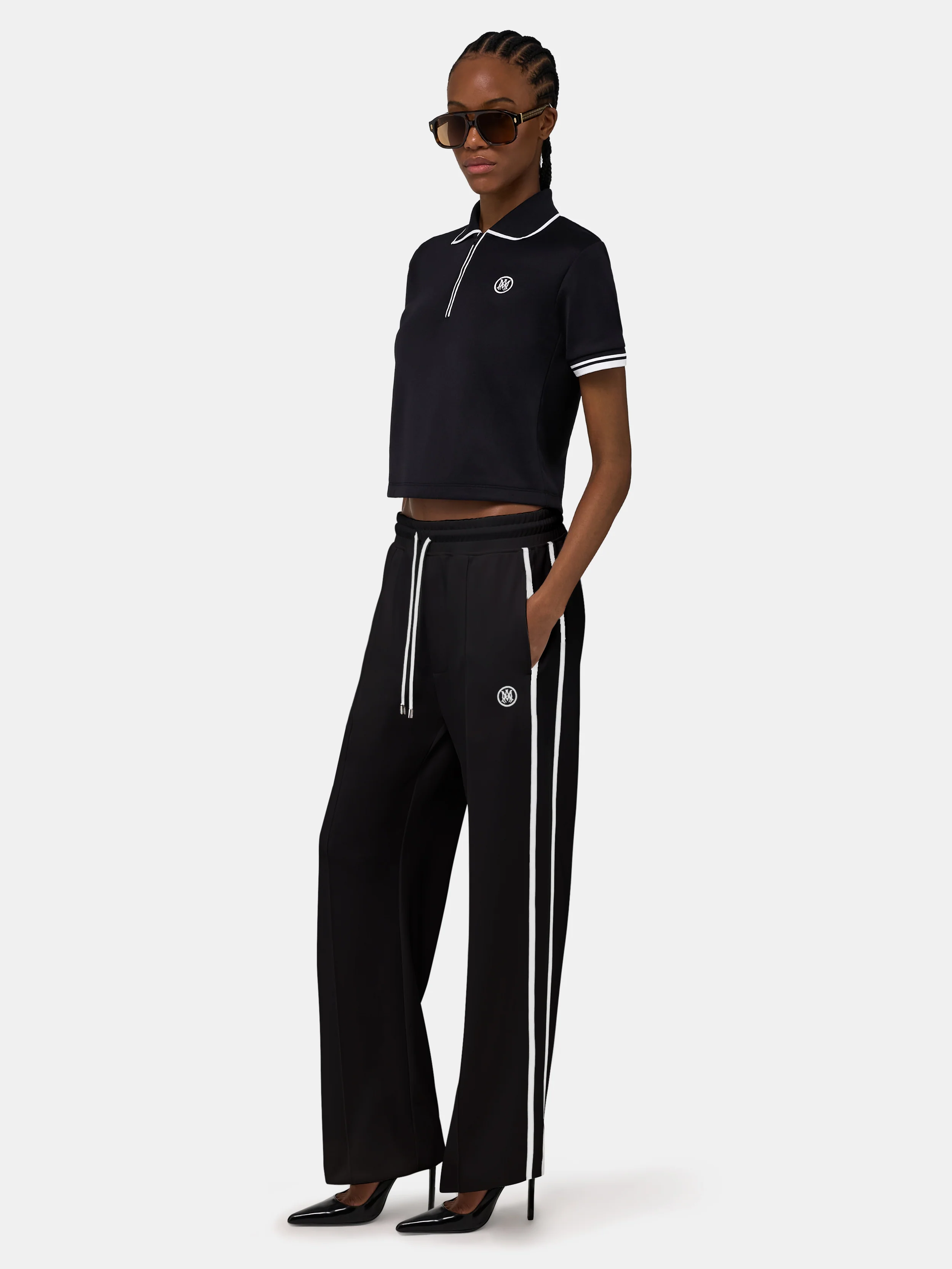 WOMEN - WOMEN'S MA ZIP POLO - Black - Image 2