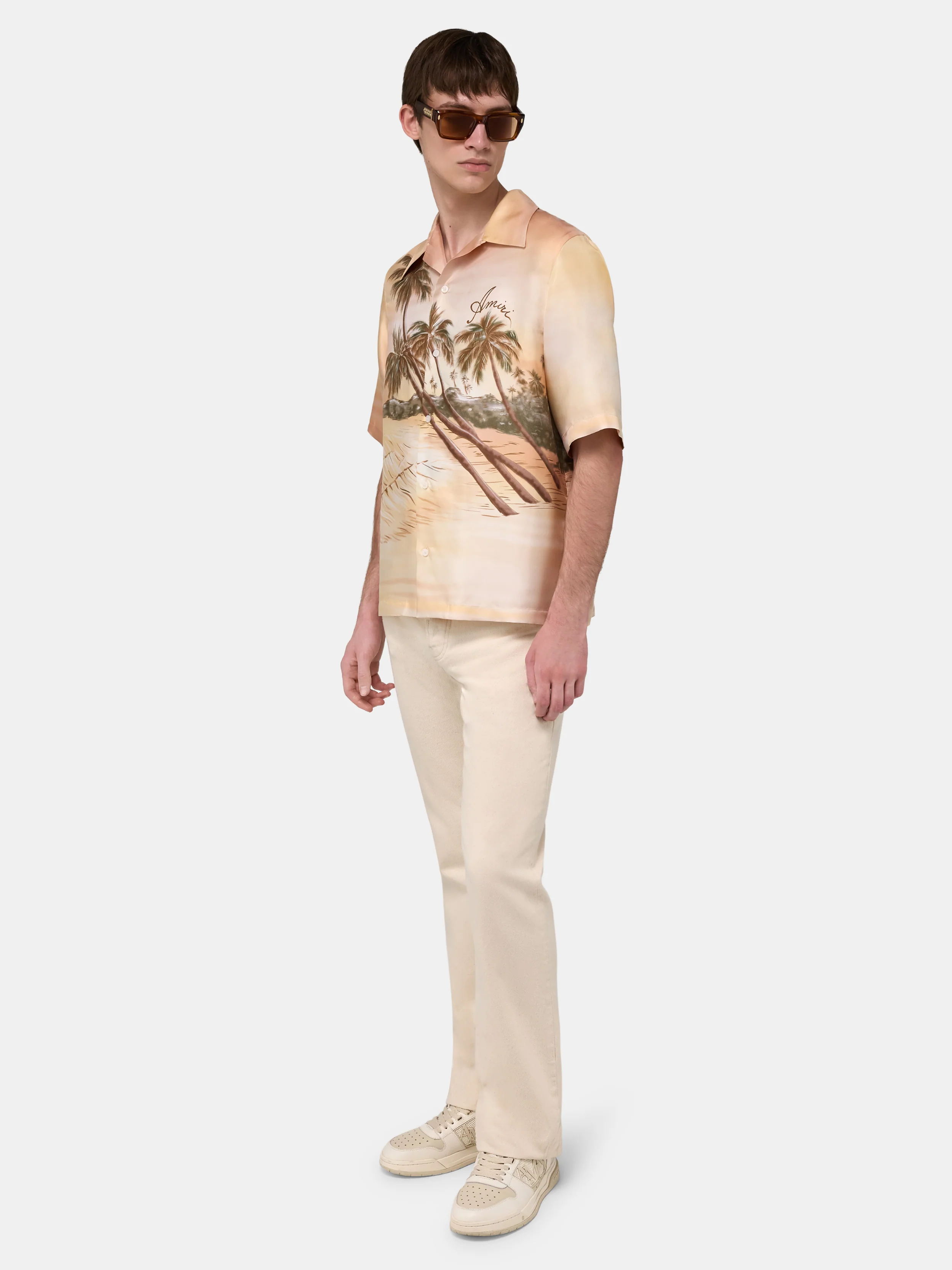 PALMS BOWLING SHIRT - Ivory - Image 3