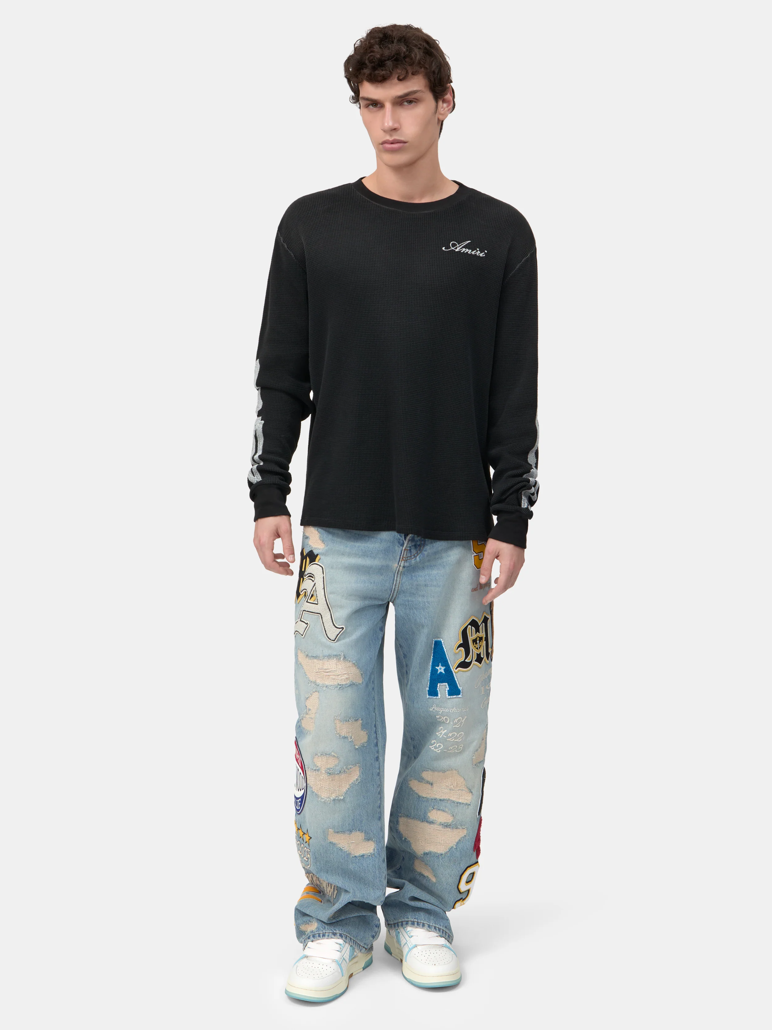 VARSITY PATCH BAGGY JEAN - Antique Indigo - Image 2