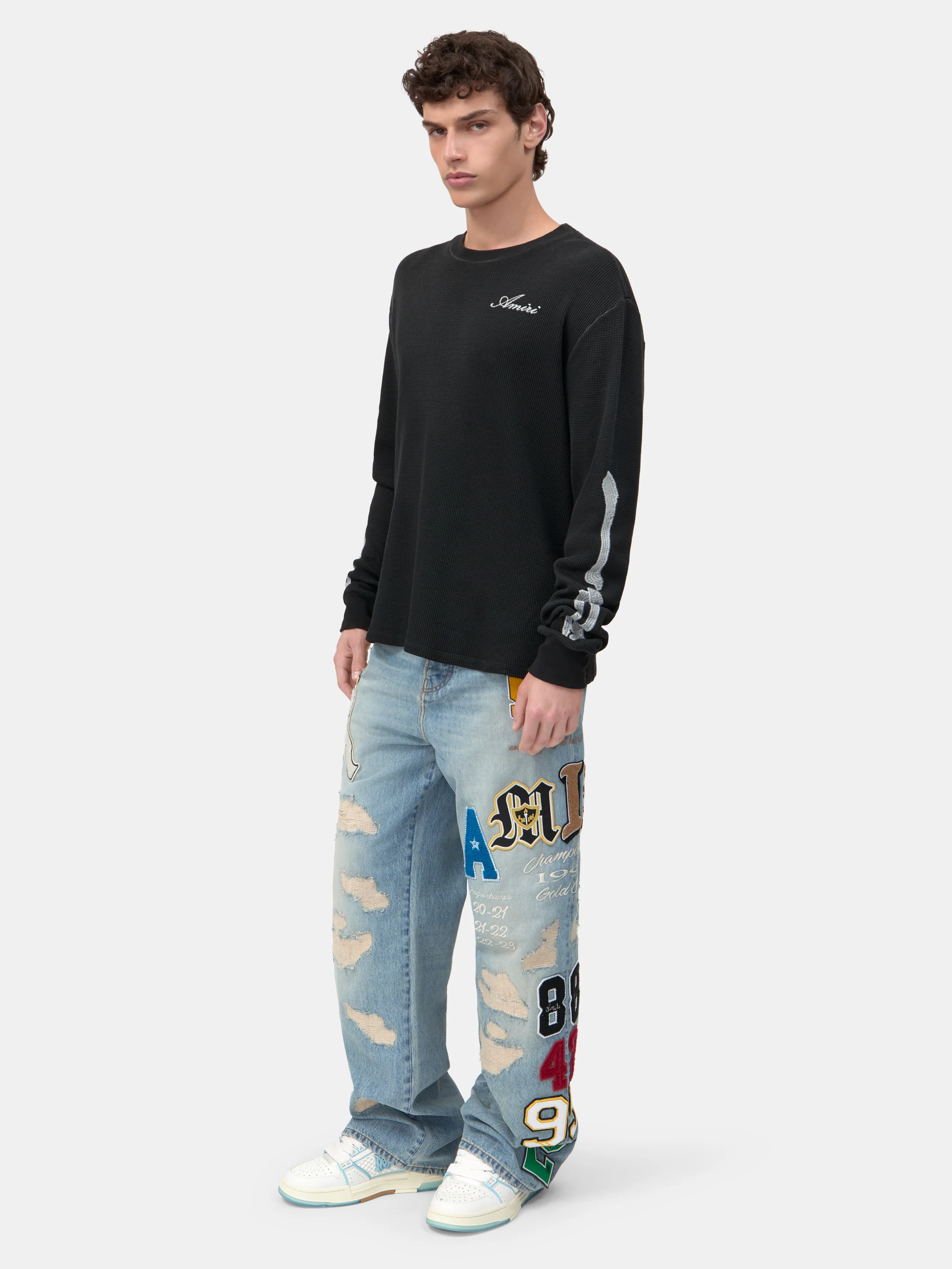 VARSITY PATCH BAGGY JEAN - Antique Indigo - Image 3