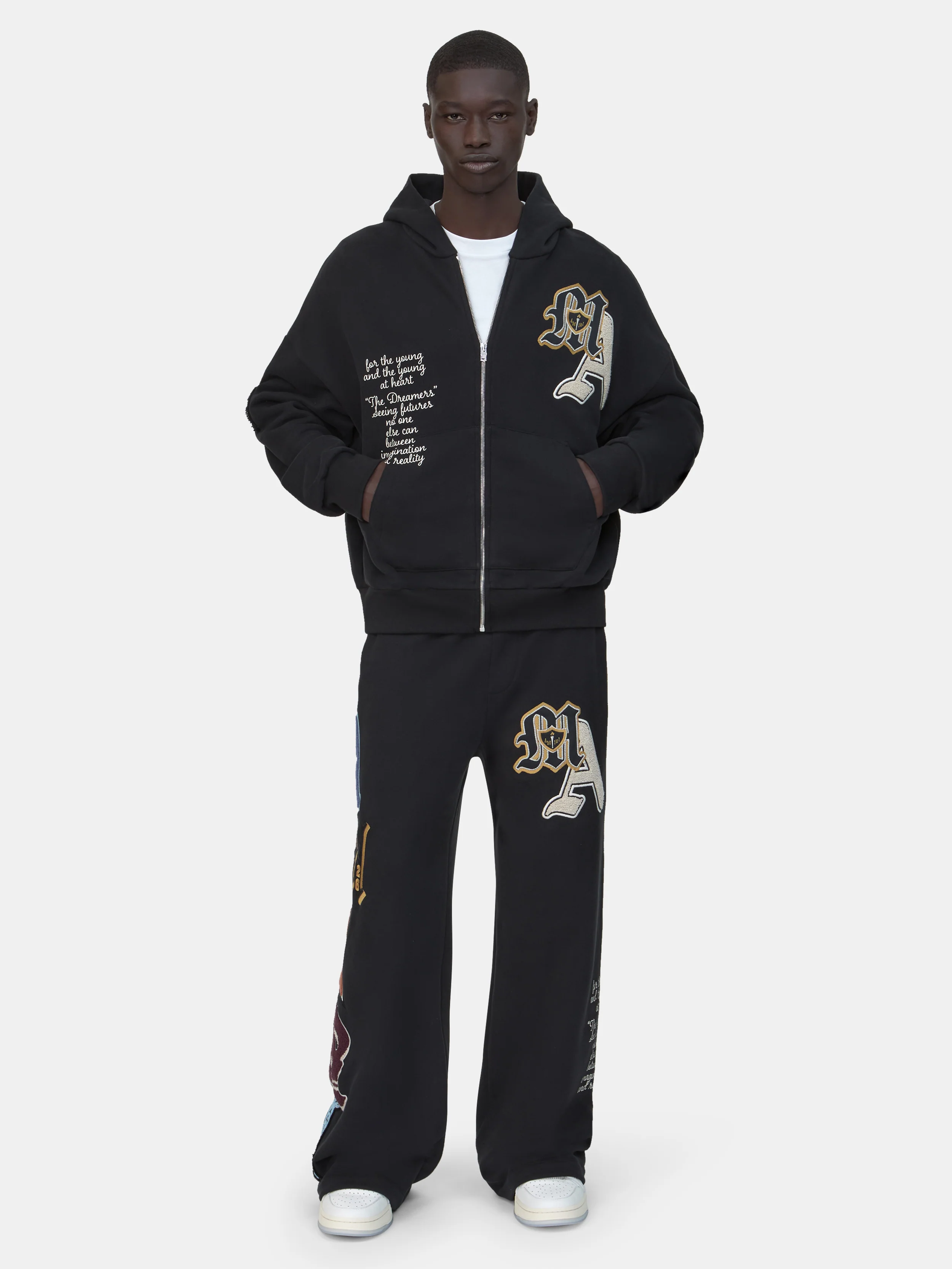 VARSITY PATCH SWEATPANT - Black - Image 2