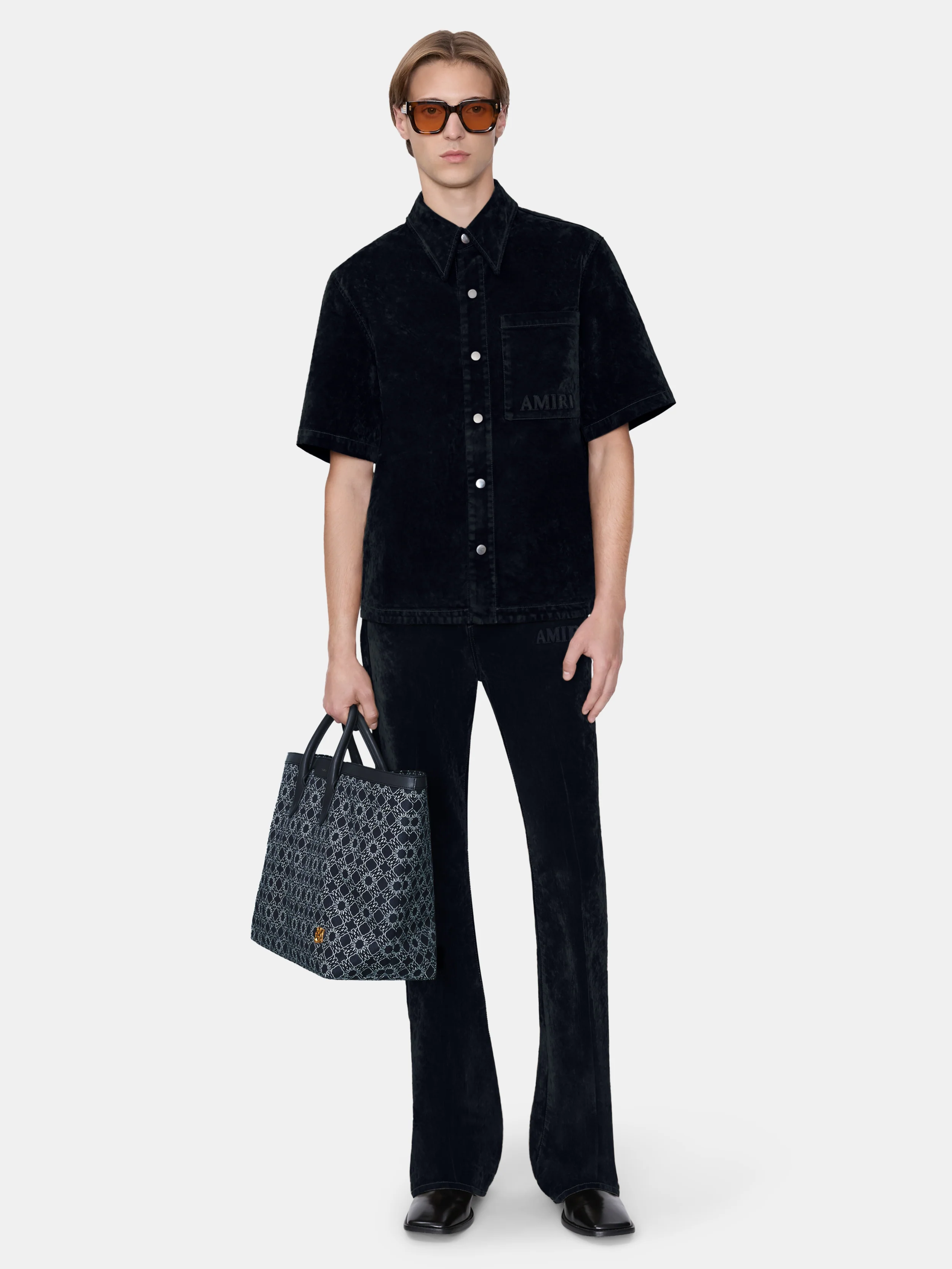 VELVET FLARE JEAN - BLACK - Image 2