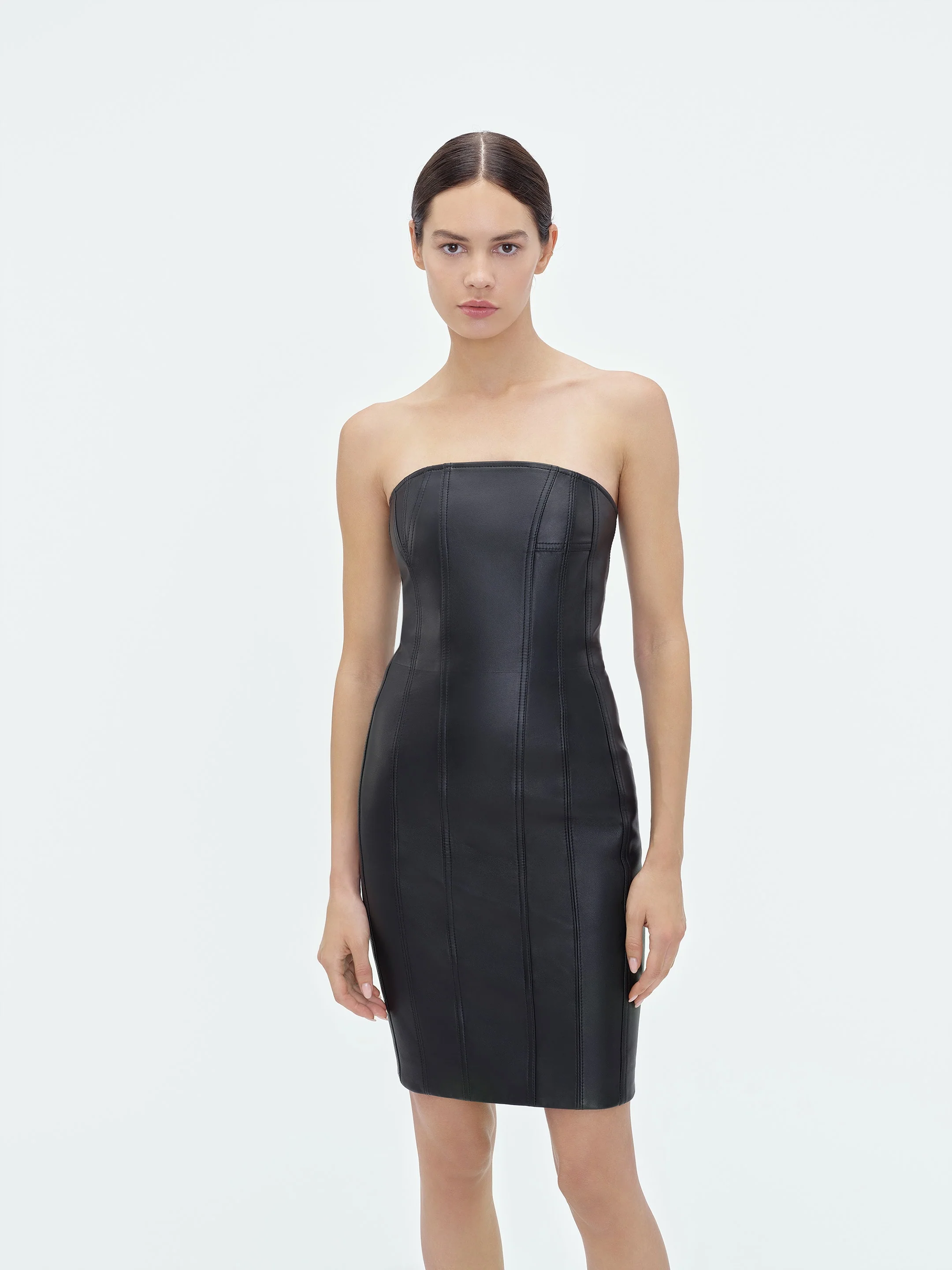 WOMEN - MA BUSTIER MINI DRESS - Black - Image 3