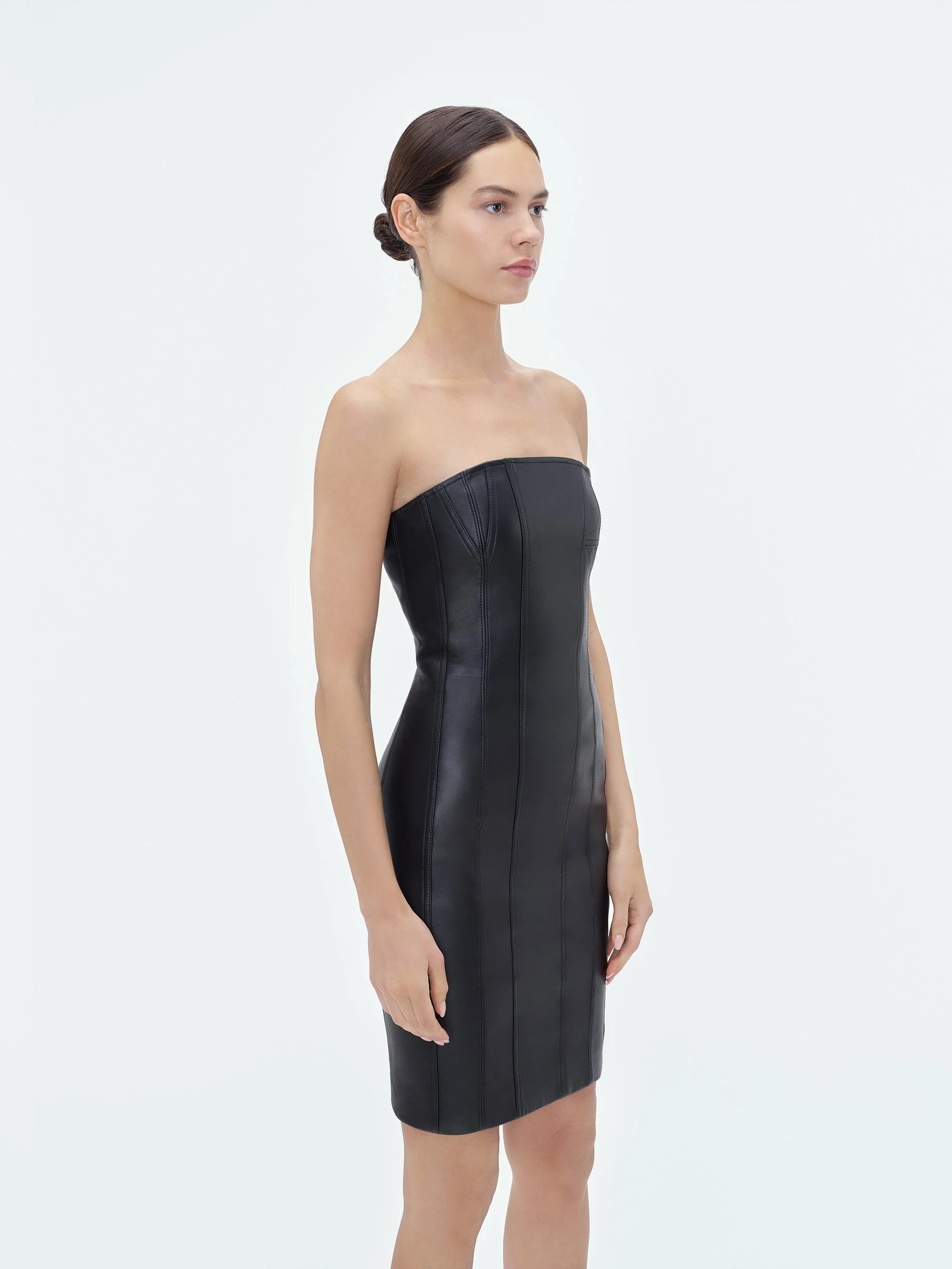 WOMEN - MA BUSTIER MINI DRESS - Black - Image 4