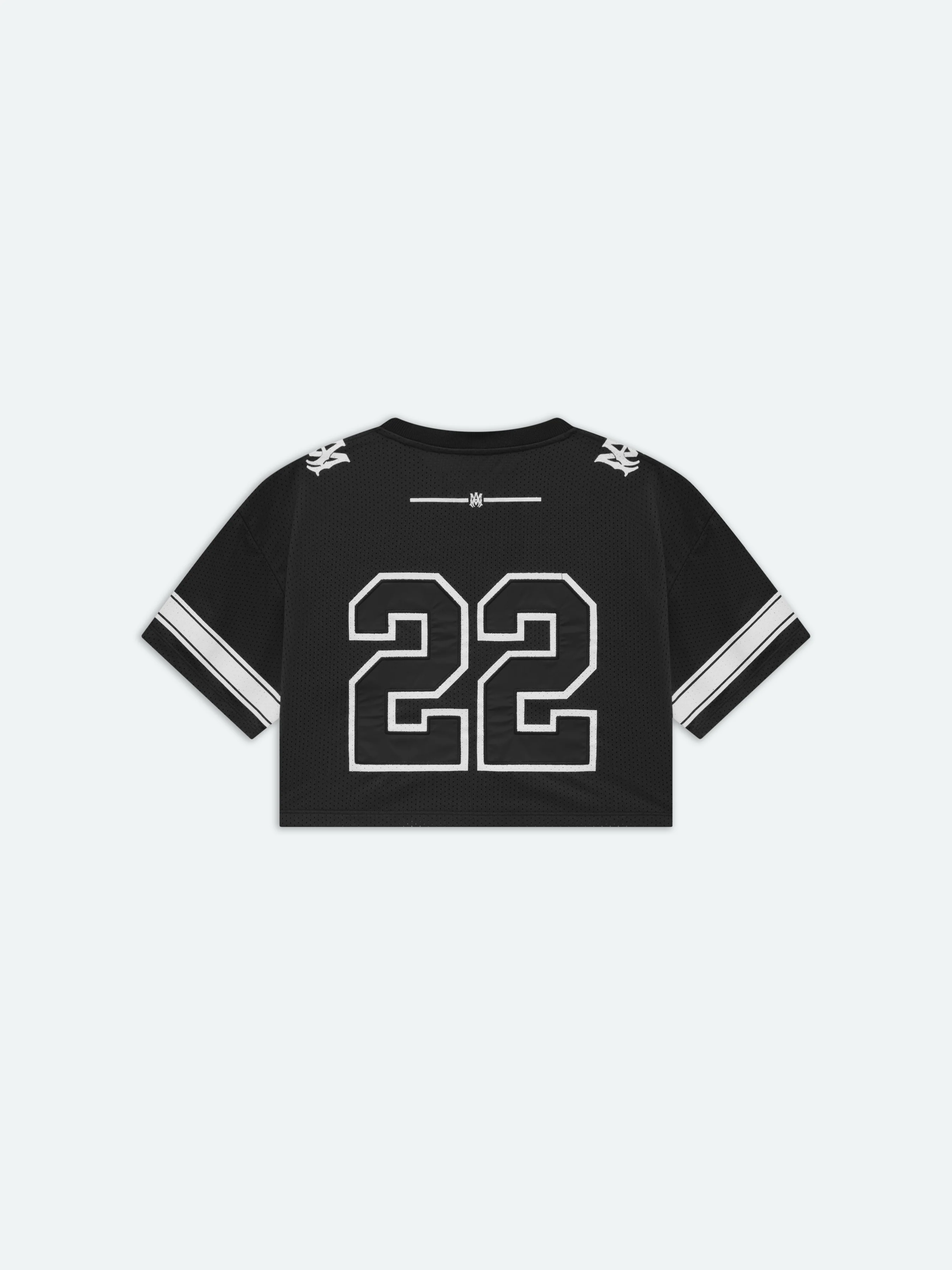 WOMEN- WOMEN'S 22 CROPPED MESH TEE - BLACK - Image 2