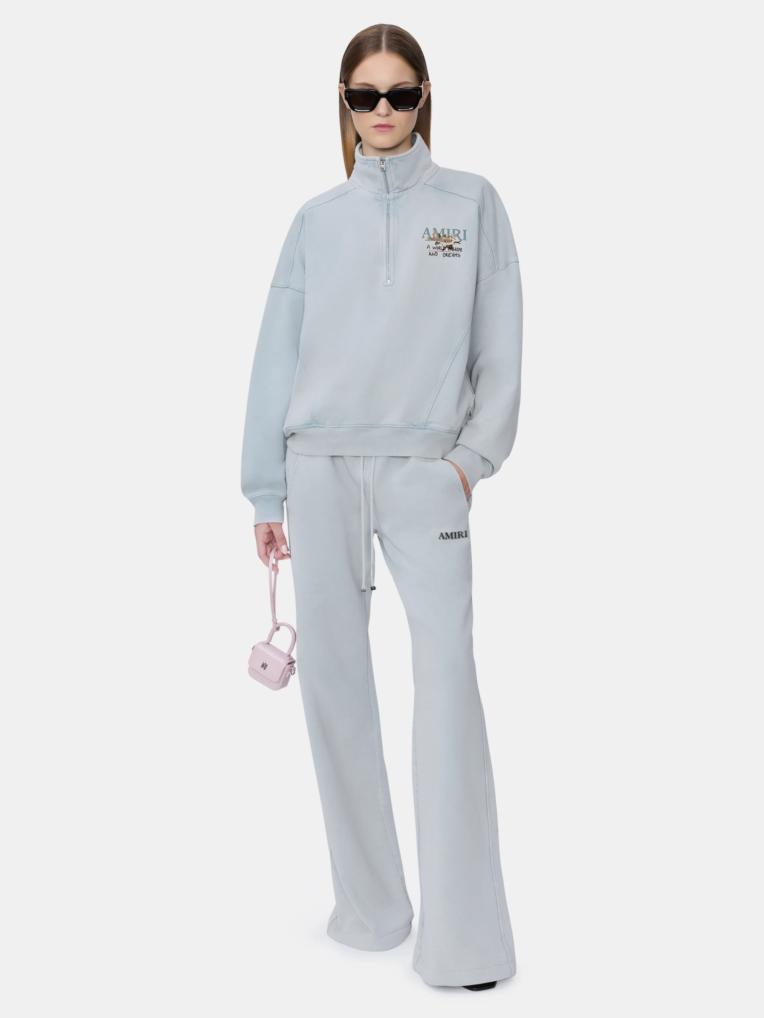 WOMEN - WOMEN'S AMIRI SCRIPT SWEATPANT - Steel - Image 2