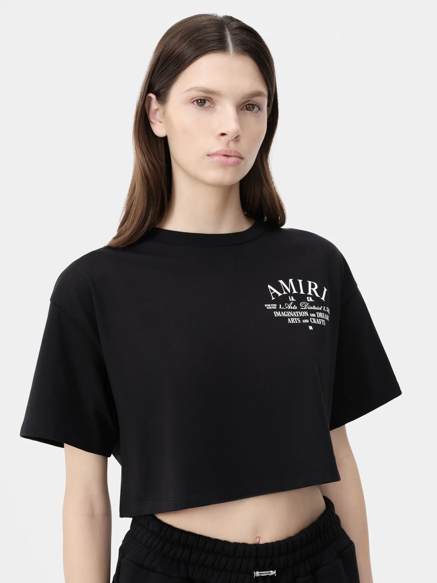WOMEN - WOMEN'S ARTS DISTRICT CROPPED TEE - Black - Image 3