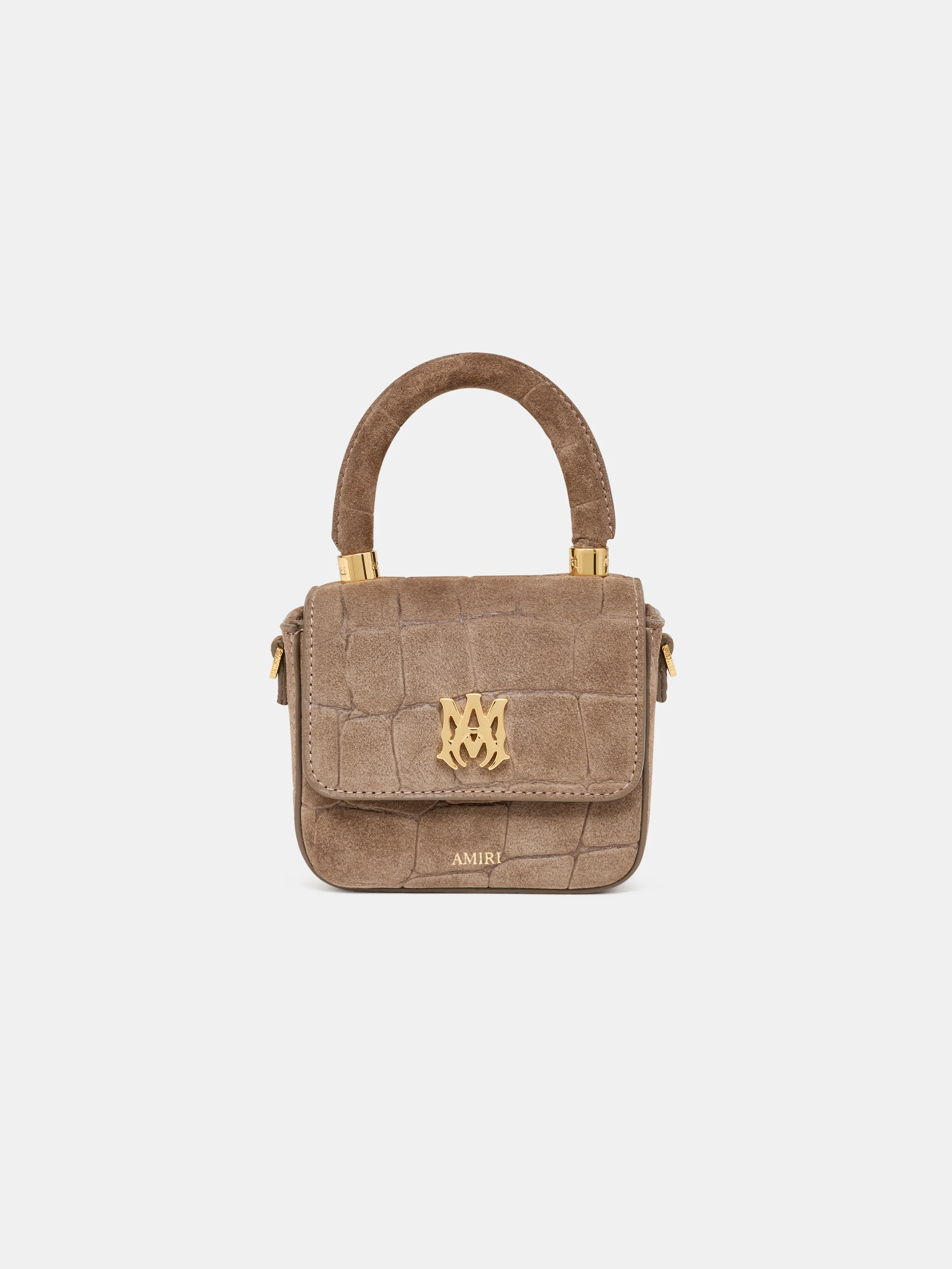 WOMEN - WOMEN'S CROC SUEDE NANO MA BAG - Dark Brown