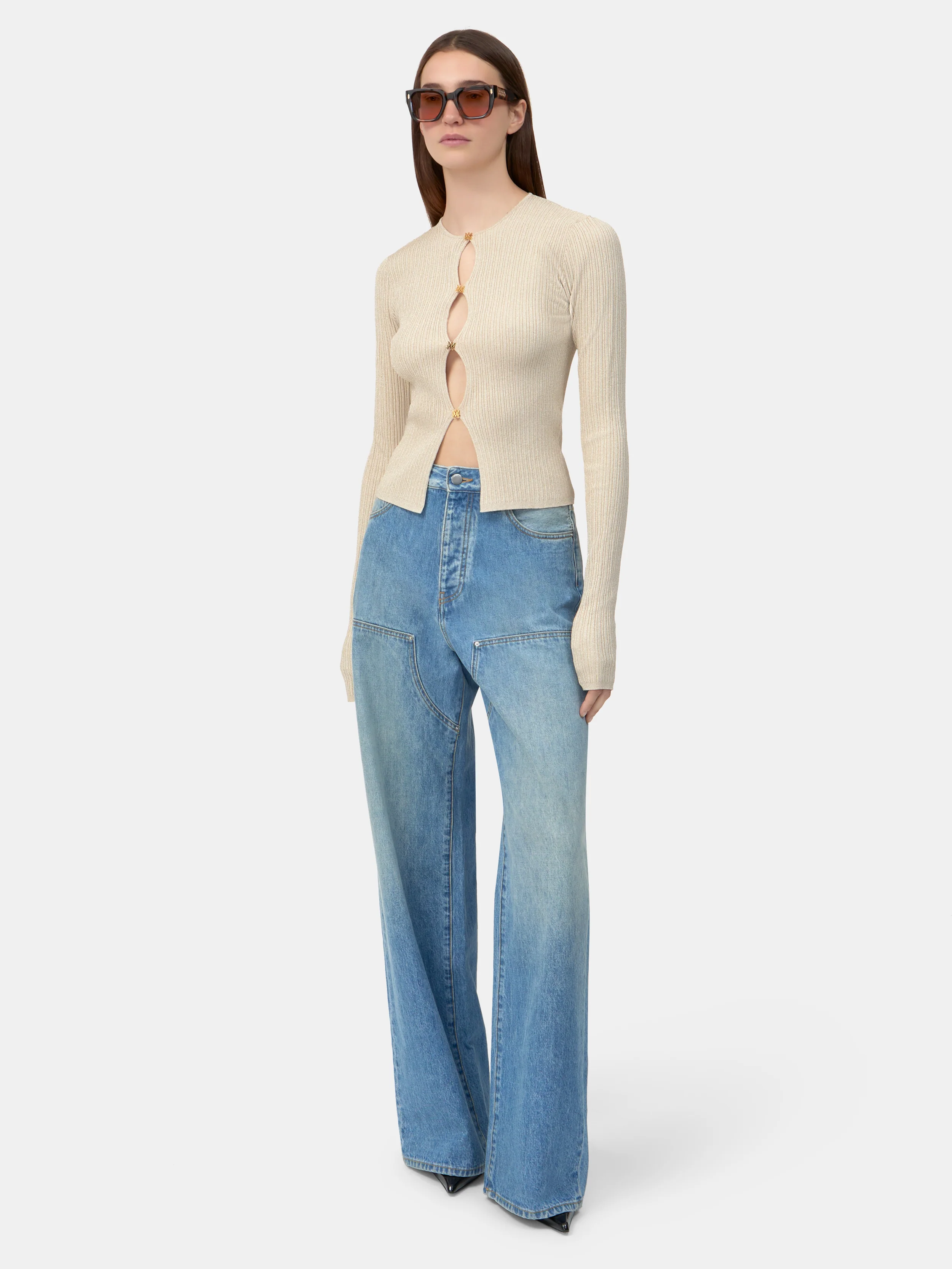 WOMEN - WOMEN'S MA HARDWARE CARDIGAN - Ivory - Image 2