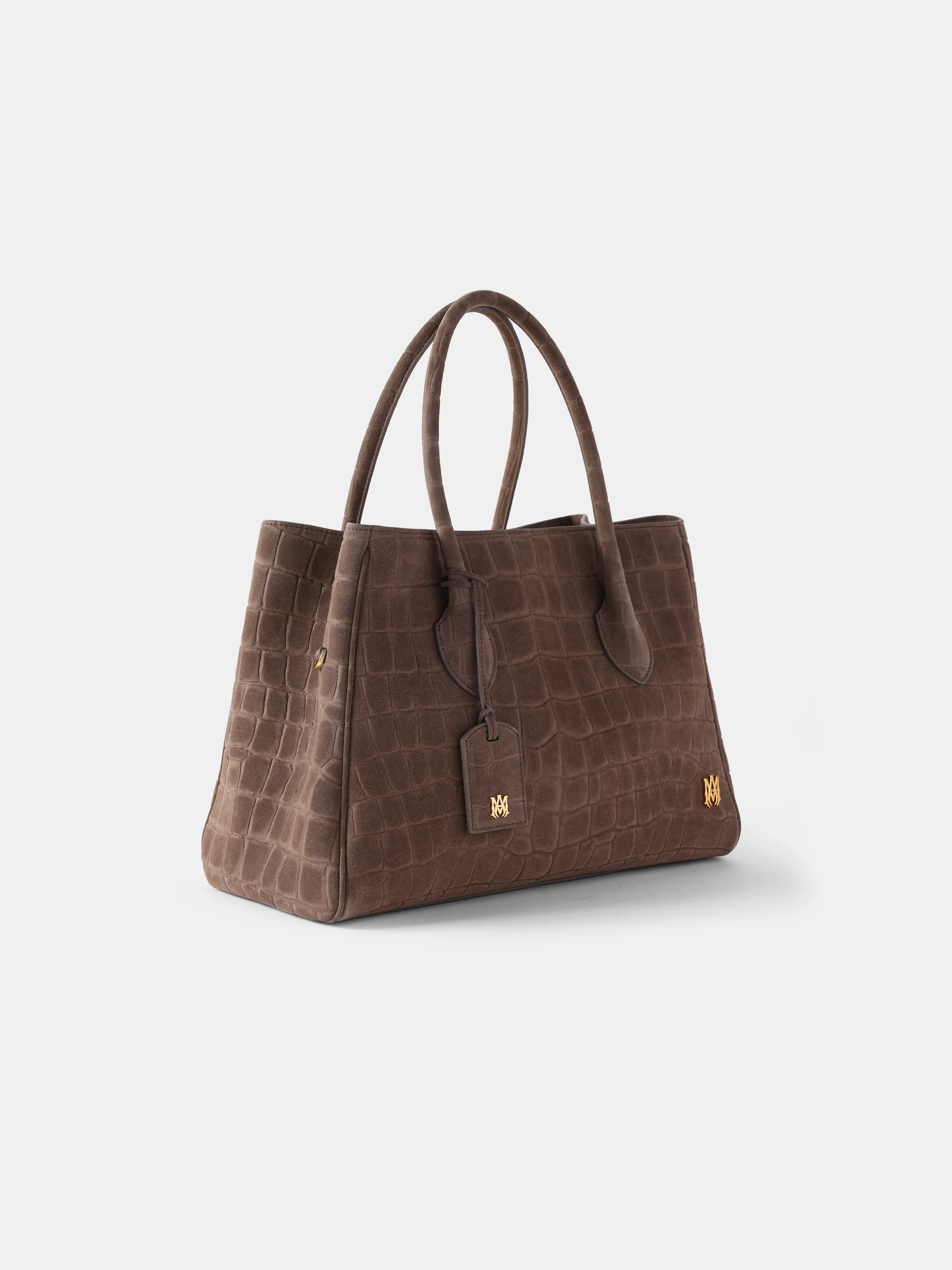 WOMEN - WOMEN'S SUEDE CROC HONEY 40 TOTE - Dark Brown - Image 3