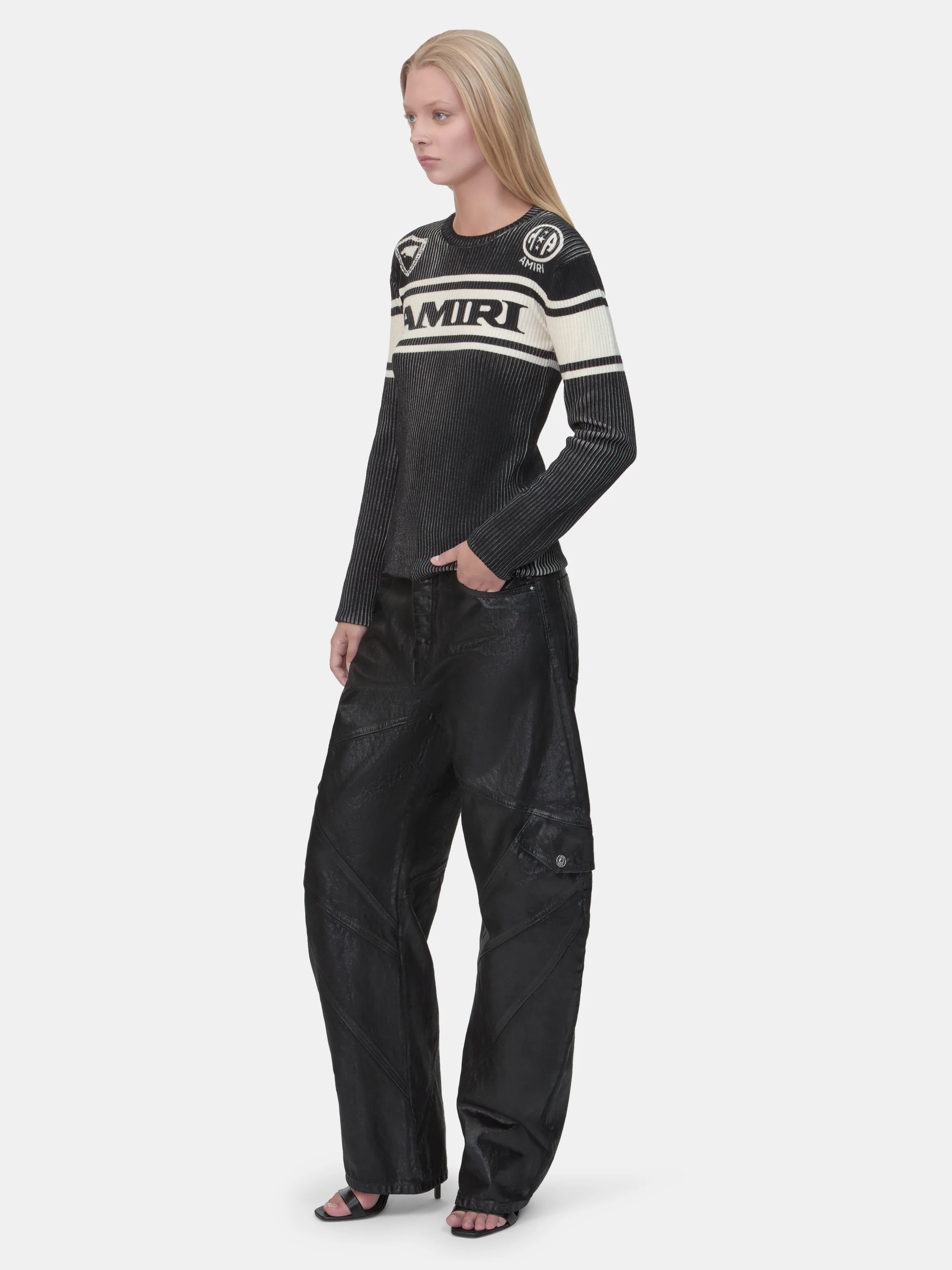 WOMEN - WOMEN'S WAXED PANELED JEAN - Black Wax - Image 3